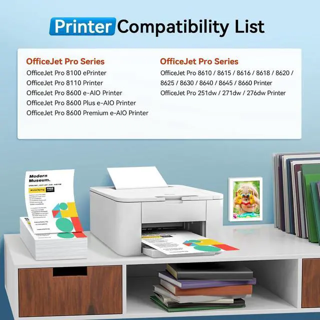 Alt view image 2 of 7 - 5/Pack 950XL 951XL Ink Cartridges for HP Printer Compatible for HP 950 951 Ink Cartridges Combo Pack Work with HP OfficeJet Pro 8600 8610 8620 8630 8615 8100 276DW 251DW (2 Black/Cyan/Magenta/Yellow)