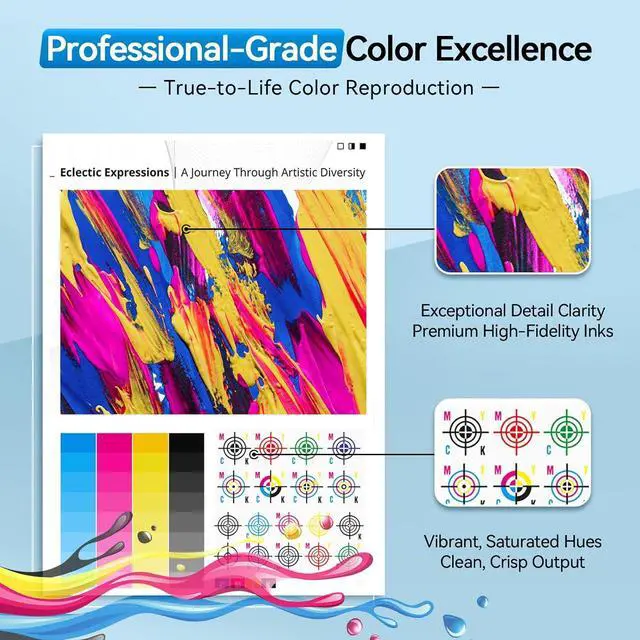 Alt view image 4 of 7 - 5/Pack 950XL 951XL Ink Cartridges for HP Printer Compatible for HP 950 951 Ink Cartridges Combo Pack Work with HP OfficeJet Pro 8600 8610 8620 8630 8615 8100 276DW 251DW (2 Black/Cyan/Magenta/Yellow)