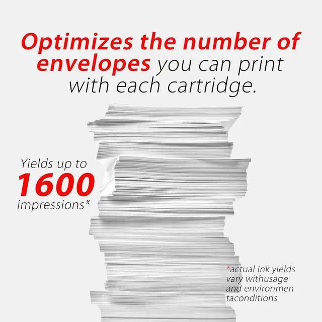 Alt view image 7 of 7 - High Capacity SL-870-1 XXL Red Ink Cartridge Compatible with SL870-1 SL8701 XXL Fluorescent Red Ink Replacement for Pitney Bowes SendPro Mailstation Postage Meter (CSD1) 2-Pack (2×16ML)