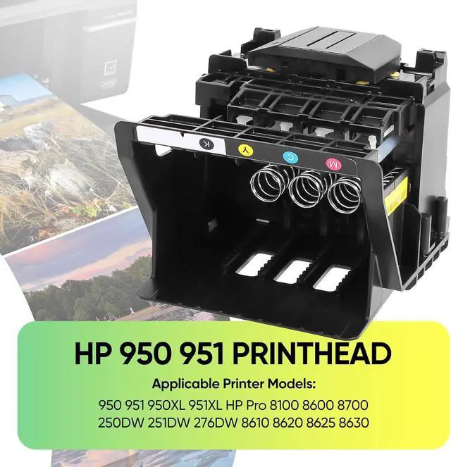 Alt view image 2 of 6 - HP 950 951 Printhead for HP Officejet Pro 950 951 950XL 951XL HP Pro 8100 8600 8700 250DW 251DW 276DW 8610 8620 8625 8630 Printer, Color Printer Head, HP 950 951 Printhead Replacement