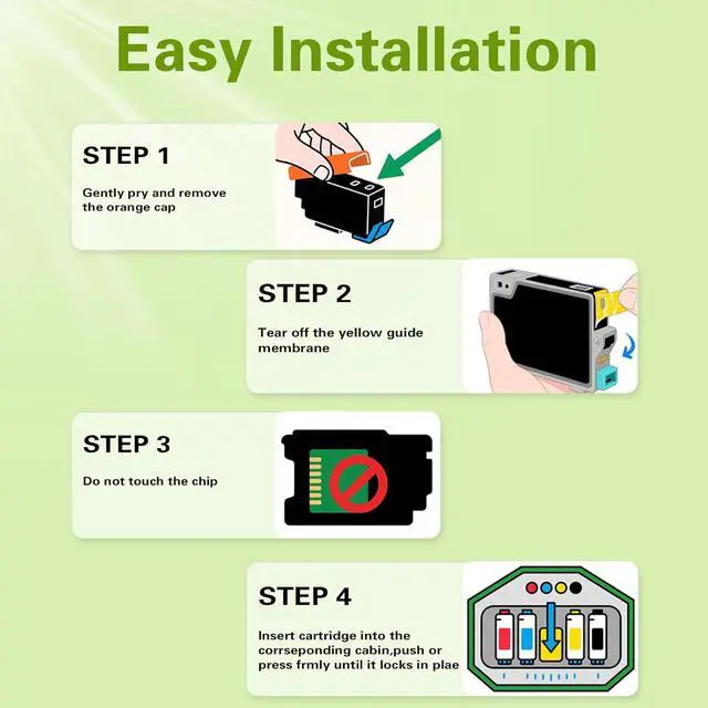 Alt view image 5 of 6 - 932XL 933XL Ink cartridges Combo Pack Compatible for HP 932XL 933XL 932 and 933 Ink cartridges Work Well for HP OfficeJet 6100 6600 6700 7110 7510 7612 7610 Printers (4 Pack)