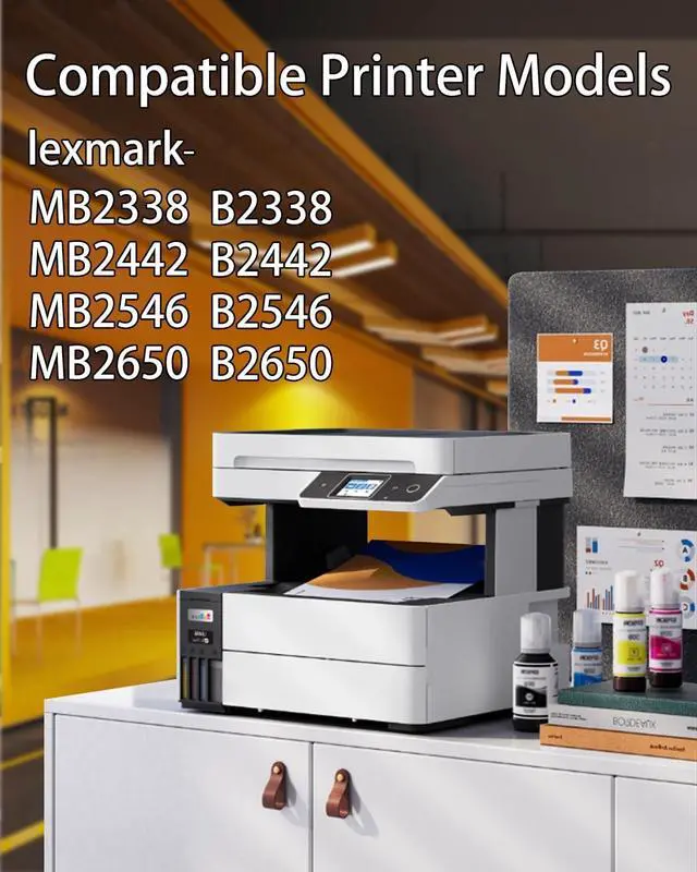 Alt view image 2 of 7 - K-ZIN B231000 B2338 Black Toner Cartridge(with Chip)Compatible with Lexmark B231000 B241H00 Toner Cartridge for Lexmark B2338 MB2338 B2442 B2546 B2650 MB2442 MB2546 MB2650 Printer (Black, 3000 Pages)