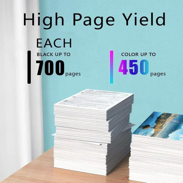 Alt view image 3 of 6 - Compatible -Hp Ink 67XL Black and Color Combo Pack New, Hp Envy 6455e Ink Cartridges, 67XL High Yield 3-Pack(2 Black 1 Tri-Color) Compatible for Deskjet 2700/4100 Deskjet Plus 4100/4155 (Not for HP+)