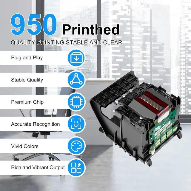 Alt view image 2 of 7 - 950 951 950XL 951XL Printhead OfficeJet Pro 8100 8600 8610 8620 8630 8625 8635 8640 251DW, 276DW Printer Head