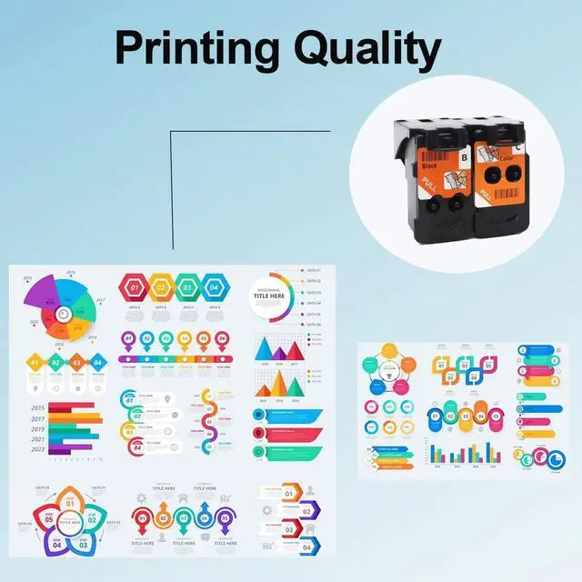Alt view image 3 of 6 - BH-20 CH-20 Printhead for PG-8035XL CL-8026XL Print Head Use for PIXMA G7020 G6020 G5020 G3260 G3262 G2260 G1230 G1220 MegaTank Printers (1 Black 1 Tri-Color)