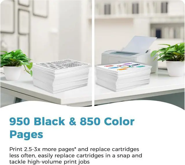 Alt view image 3 of 7 - 902xl Ink cartridges Black Color Combo Pack for hp Printers