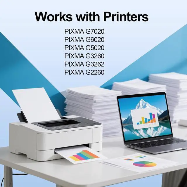 Alt view image 2 of 6 - BH-20 CH-20 Print Head Use for PIXMA G1220 G1230 G2260 G2270 G3260 G3262 G3270 G3272 G3290 G4270 G4280 G5020 G6020 and G7020 MegaTank Printers (PG-8035XL CL-8026XL Combo Pack)