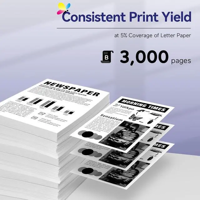 Alt view image 3 of 7 - TN830XL Toner Cartridge 4 Pack High Yield Compatible with Brother TN830 TN-830XL TN830XL/V/R for HL-L2460DW DCP-L2640DW MFC-L2820DW HL-L2405W HL-L2400D MFC-L2900DW Printers (Black)