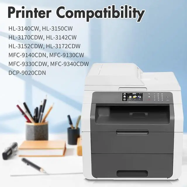 Alt view image 2 of 7 - TN-221 TN221 Toner Cartridge High Yield Replacement for Brother MFC-9130CW HL-3170CDW HL-3140CW HL-3180CDW MFC-9330CDW MFC-9340CDW HL-3150CDN Printers (1 Black 1 Cyan 1 Magenta 1 Yellow,4 Pack)