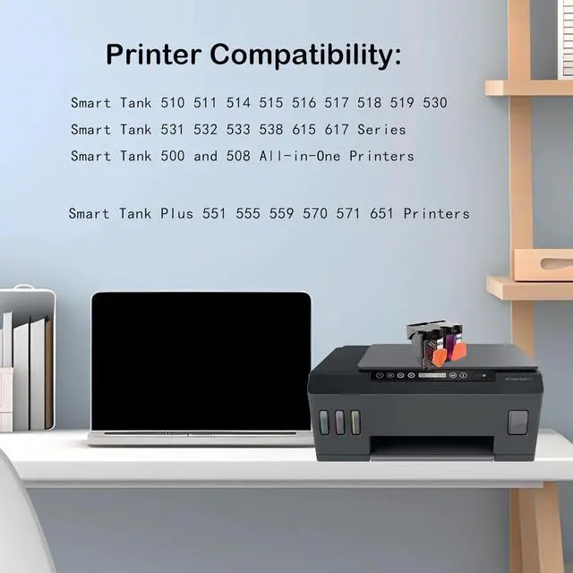 Alt view image 2 of 6 - Smart Tank Plus 651 Printhead GT53 X4E75A M0H50A Print Head Use for Smart Tank 500 508 510 511 514 515 516 517 518 519 530 531 532 533 538 615 617 Series Smart Tank Plus 550 551 555 559 570 571 651
