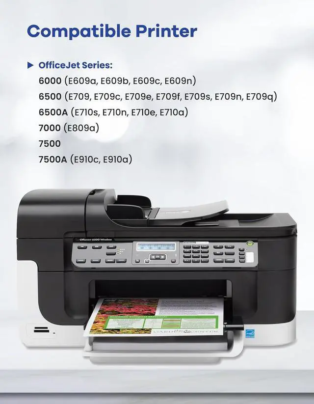 Alt view image 2 of 6 - 920 920XL Ink Cartridges Combo Pack High-Yield Replacement for HP 920 XL Ink Cartridges for Officejet 6500 6500A 6000 7000 7500 7500A E709 Printer Ink 4-Pack (Black, Cyan, Magenta, Yellow)