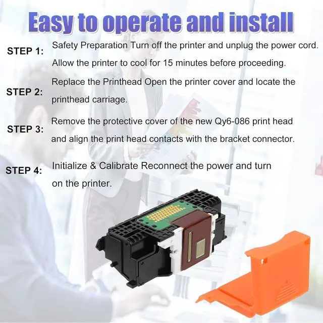 Alt view image 5 of 6 - QY6-0086 Print Head Replacement for Canon MX922 MX928 MX728 IX6780 IX6880 MX721 MX722 MX725 MX726 MX727 | Compatible Printer Head Nozzle Kit - Durable ABS Printhead Replacement Parts