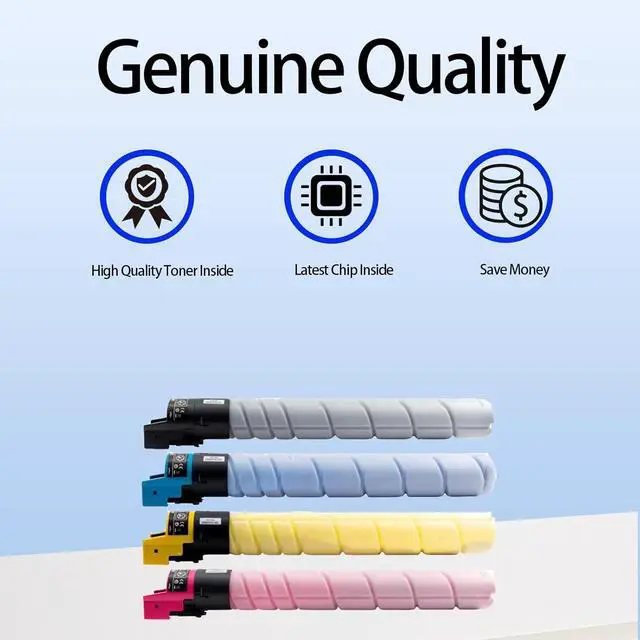 Alt view image 3 of 6 - TN-328 TN-626 TN328 TN626 Toner Cartridge Use for Konica Minolta bizhub C250i C251i C300i C301i C360i C361i C450i C451i C550i C551i C650i C651i Printers (4 Pack)