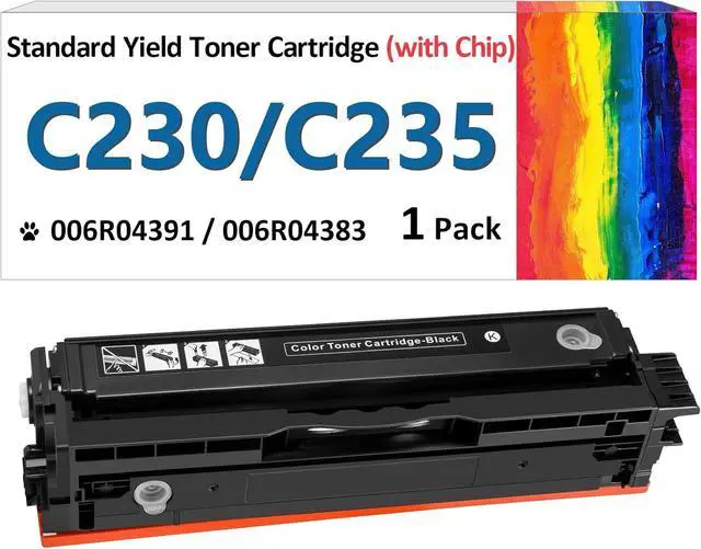 Main image of for Xerox C235 C230 Black Toner Cartridge (with Chip),Replacement 006R04391 High-Yield Cartridges Compatible with Xerox C230DNI/C235DNI Color Multifunctional Printer 006R04383 Ink Cartridge (Black)