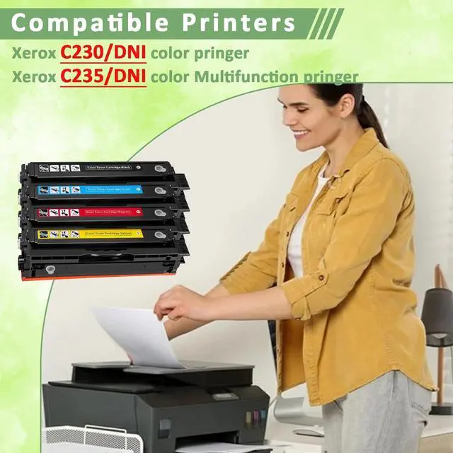 Alt view image 2 of 7 - for Xerox C235 C230 Black Toner Cartridge (with Chip),Replacement 006R04391 High-Yield Cartridges Compatible with Xerox C230DNI/C235DNI Color Multifunctional Printer 006R04383 Ink Cartridge (Black)