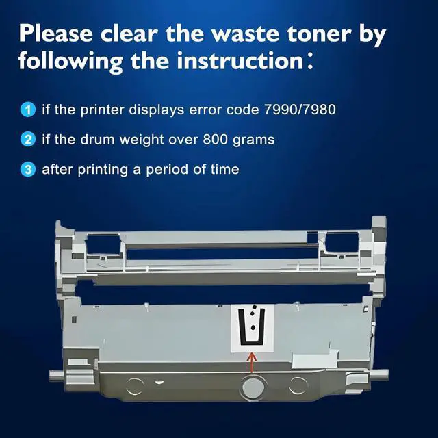 Alt view image 4 of 7 - Compatible DK1150 Drum Replacement for Kyocera DK-1150 DK1150 Drum Unit 302RV93140 TK1152 TK1162 TK1172 Drum for M2040dn M2540dw M2635dw M2640idw P2040dw P2235dw Printer (Black, 1 Pack)