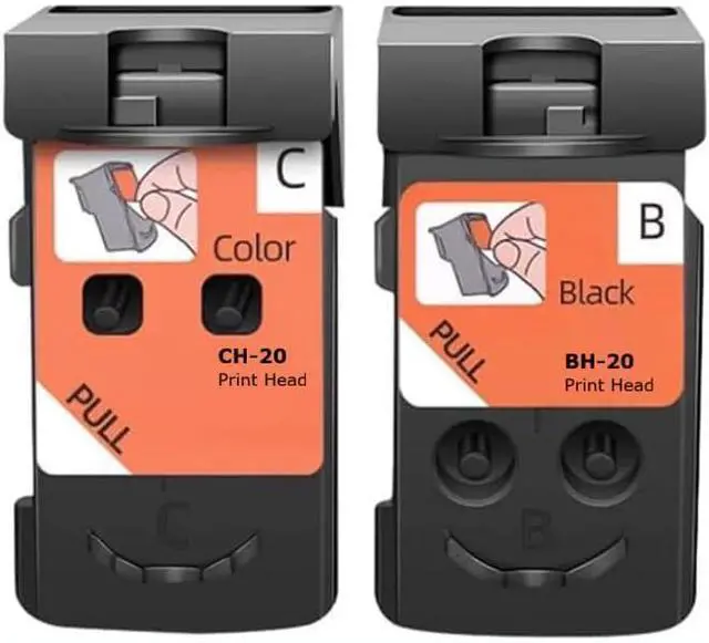 Main image of BH-20 CH-20 Print Head Use for Canon PIXMA G7020 G6020 G5020 G4270 G3260 G3262 Printer for Canon BH20 CH20 Printhead Replacement | BH 20 Black(QY6-8026) CH 20 Color(QY6-8035) 2 Pack