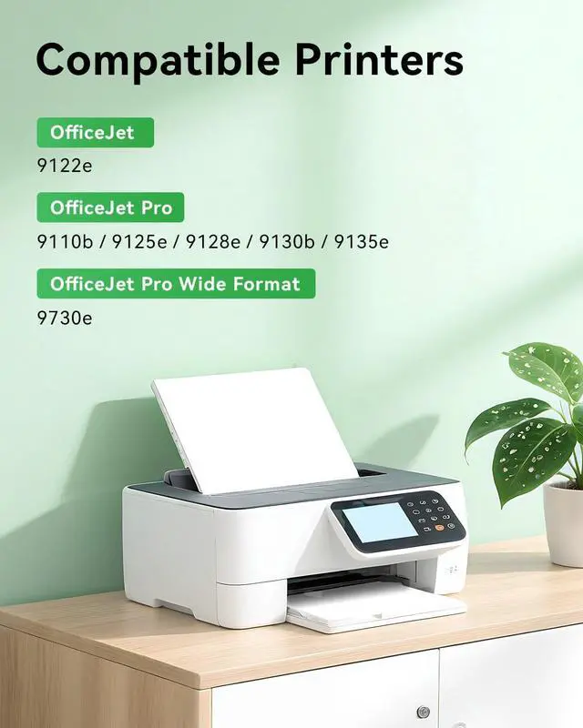 Alt view image 2 of 6 - 936e 936 Ink Cartridges 4-Pack High-Yield Replacement Compatible with HP OfficeJet Pro 9122e 9110b 9125e 9128e 9130b 9135e Wide Format 9730e Printer 936XL Black Cyan Yellow Magenta Combo Set with Chip