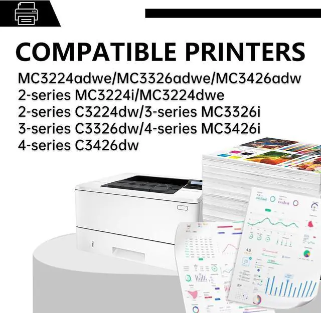 Alt view image 3 of 7 - C3224 C3210 Toner Cartridge Compatible with Lexmark MC3224 MC3326 MC3426 MC3224i MC3224 C3224 MC3326i C3326 MC3426i C3426 Printers C3210K0/C3210C0/C3210Y0/C3210M0 (4-Pack, with Chip)