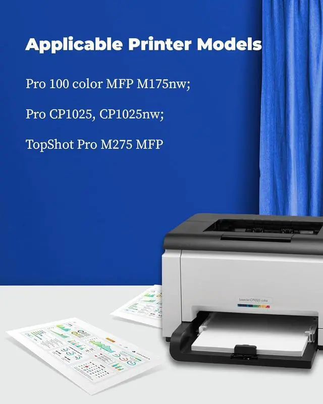 Alt view image 2 of 7 - 126A Black Toner Cartridge 2-Pack Replacement for HP 126A CE310A Toner Works with Color Pro CP1025 CP1025nw ,Pro 100 Color MFP M175nw M275 Printer Ink (Black)