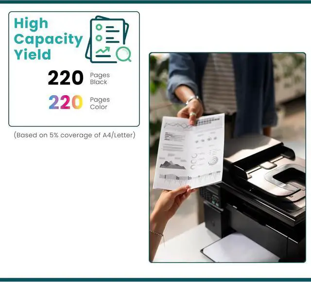 Alt view image 3 of 7 - 92 93 Ink Cartridges Replacement for HP 92 93 Ink Combo Pack C9362WN C9361WN for Deskjet 5420 5440 5442 Photosmart 7850 C3100 C3140 C3180 PSC 1507 1510 Series Printers 92XL 93XL Ink, Standard Capacity