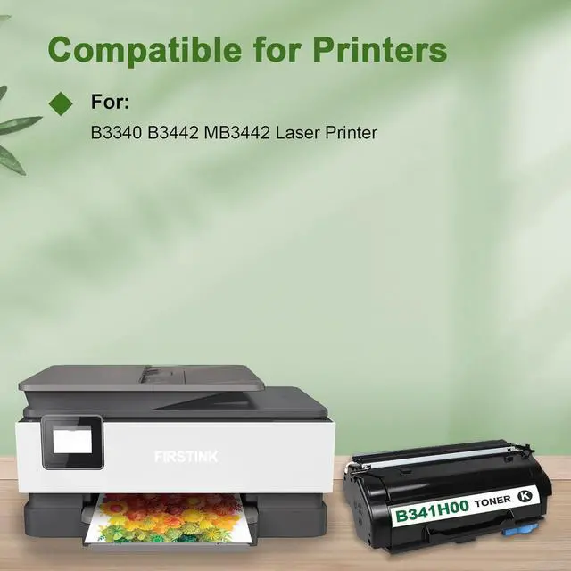 Alt view image 2 of 6 - B341H00 Toner Cartridge Black High Yield 3,000 Pages [with New Chip] B341H00 Black Toner Replacement for B3340 B3442 MB3442 Laser Printer(1-Pack)