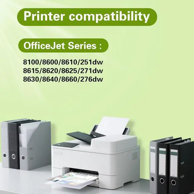 Alt view image 2 of 6 - 950XL 951XL Ink Cartridges Combo Pack Compatible for HP 950 951 Ink Cartridges Combo Pack Use With HP OfficeJet Pro 8600 8610 8615 8620 8100 8630 8660 8640 276DW 251DW,4 Pack Black Cyan Magenta Yellow