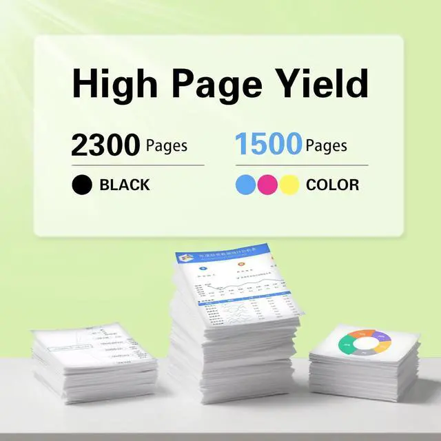 Alt view image 3 of 6 - 950XL 951XL Ink Cartridges Combo Pack Compatible for HP 950 951 Ink Cartridges Combo Pack Use With HP OfficeJet Pro 8600 8610 8615 8620 8100 8630 8660 8640 276DW 251DW,4 Pack Black Cyan Magenta Yellow