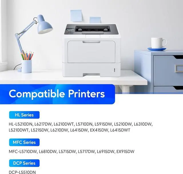Alt view image 2 of 7 - TN920XL Toner Cartridge and DR920 Drum Unit Compatible for Brother TN920 TN-920 DR920 DR-920 Work with HL-L6210DW HL-L5210DW HL-L6210DWT MFC-L6810DW HL-L5210DN Printer (2 Toners 1 Drum Unit)