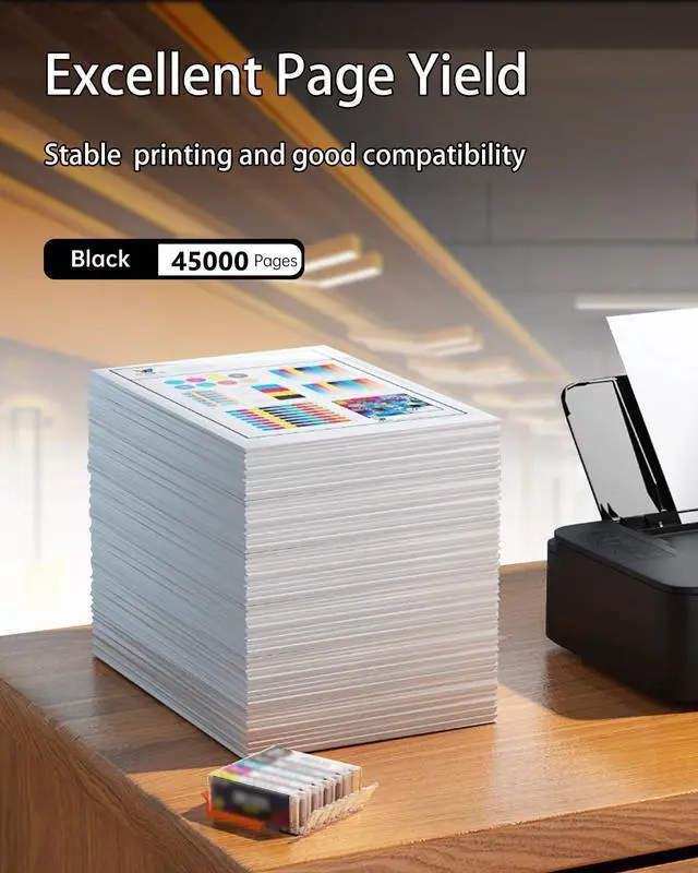 Alt view image 3 of 7 - K-ZIN 25B3074 Black Toner Cartridge(with Chip) Compatible with Lexmark 25B3074 Toner Cartridge for Lexmark M5255 M5270 XM5355 XM5370 XM7355 XM7365 XM7370 Laser Printer(Black, 45000 Pages)