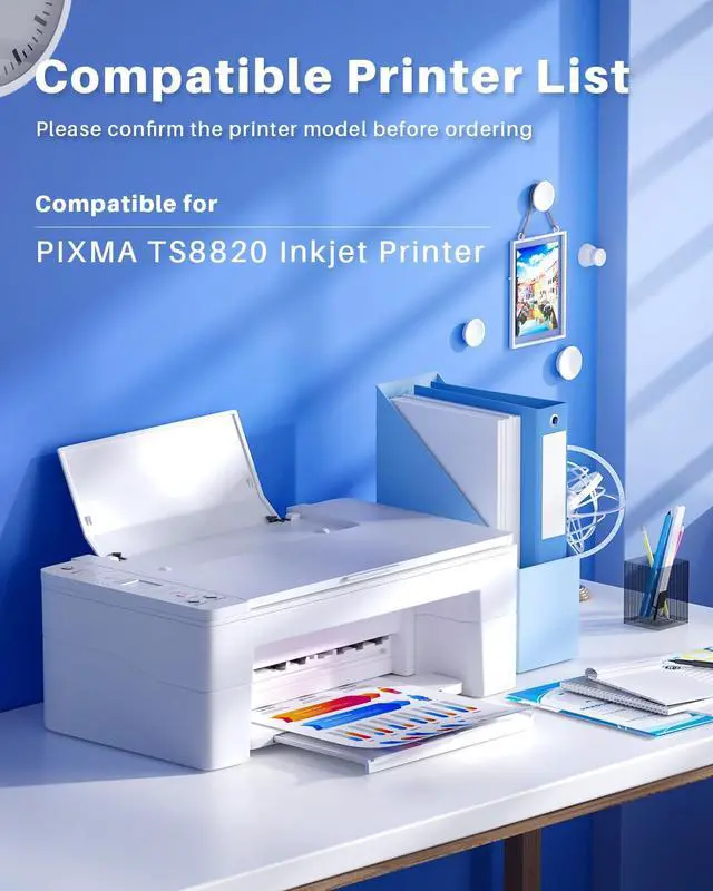 Alt view image 5 of 7 - PGI-230XL CLI-231XL Ink Cartridges Compatible Replacement for Canon 230XL 231XL PGI-230 CLI-231 230 231 Ink Cartridges to Use with Canon PIXMA Inkjet Printer TS8820 (PGBK/BK/C/M/Y/GY, 6 Pack)