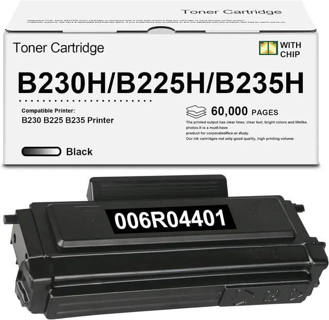 Main image of B230 B225 B235 Black Toner Cartridge 6,000 Pages Extra High Capacity 1-Pack Compatible 006R04401 Toner Cartridge Replacement for XRX B230 B225 B235 Printer with chip