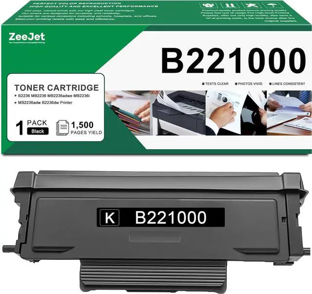 Main image of B221000 Black Toner Cartridge 1-Pack B2236 MB2236 Toner Cartridge Replacement for Lexmark B221000 MB2236adwe MB2236i MB2236adw B2236dw Printer Ink