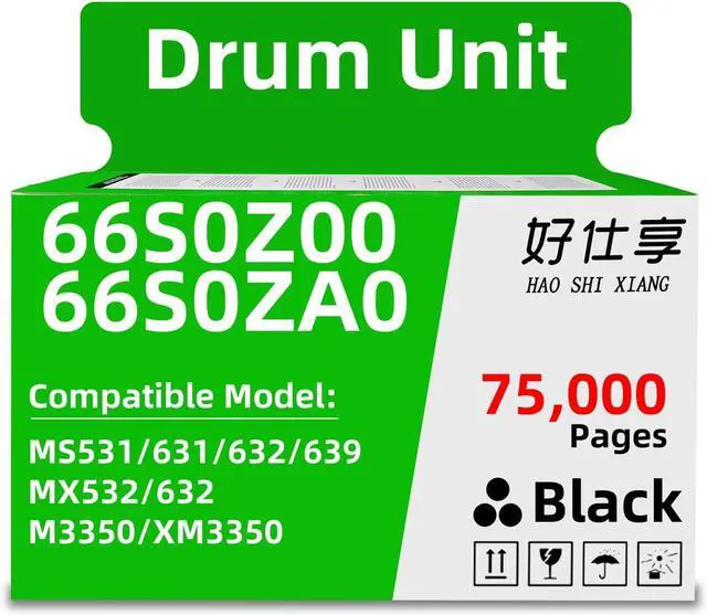Main image of 66S0Z00 66S0ZA0 Imaging Unit Drum Unit Remanufactured Compatible with MS531 MS631 MS632 MS639 MX532 MX632 XM3350 M3350 MS531dw MS631dw MS632dwe MX532adwe MX632adwe Printer (66S0Z00-1Pack)