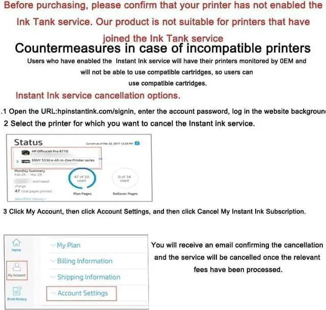 Alt view image 3 of 7 - 936 936e 936xl 936 XL Ink Cartridges Use for HP OfficeJet 9122e 9110b 9125e 9128e 9130b 9135e OfficeJet Pro Wide Format 9730e Printer 4-Pack (Cyan Magenta Yellow Black)