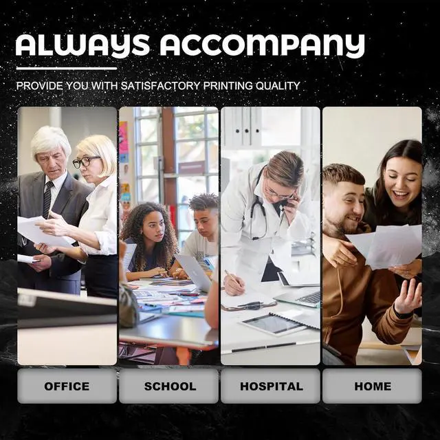 Alt view image 7 of 7 - High Yield Compatible 125A Toner Cartridge Replacement for HP 125A | CB540A CB541A CB543A CB542A BK/C/M/Y (with chip) to use with Color CP1215 Printer (CC376A) CP1518ni Printer (CC378A) (2BK/1C/1M/1Y)