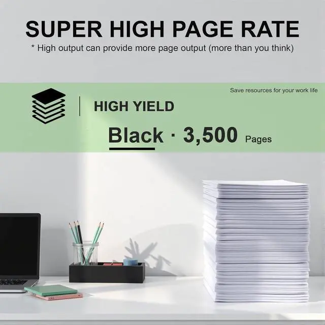 Alt view image 3 of 6 - 2 Pack TK1152 Black Toner Cartridge: Compatible TK1152K TK-1152K Toner Replacement Toner Cartridge for Kyocera ECOSYS P2235dw P2235dn Printer, 3,500 Pages Each