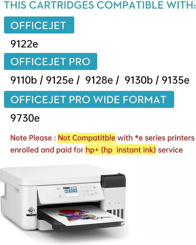 Alt view image 2 of 6 - 936e 936XL Ink Cartridges Combo Pack Replacement for HP 936 Ink Cartridges Work with OfficeJet 9122e; OfficeJet Pro 9110b, 9125e, 9128e, 9130b, 9135e; OfficeJet Pro Wide Format 9730e (4 Color)