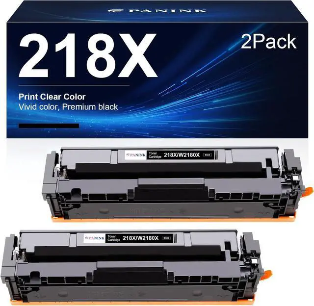 Main image of 218X W2180X Black Toner Cartridge (No Chip) Replacement for HP 218A 218X W2180A W2180X Black Toner Cartridges Compatible with HP Color Pro MFP 3301fdw 3301cdw 3201dw 3301sdw Printer - 2 Black