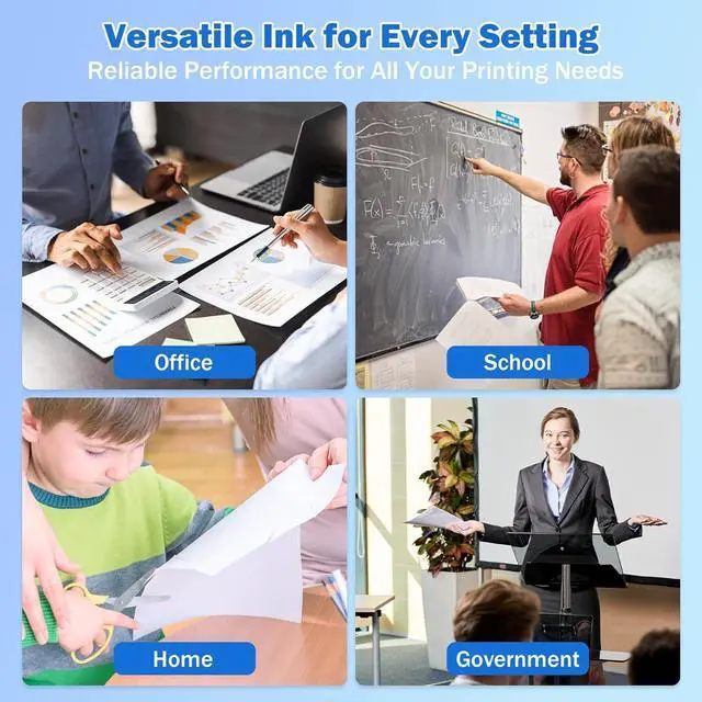 Alt view image 7 of 7 - EPT502 502 Ink Refill Bottles (BK C M Y) 17 Bottles for Ecotank ET-2700 2750 2760 2850 ET-3700 ET-3710 ET-3750 ET-3760 3800 3830 3843 3850 4750 4760 4850 15000 ST-4000 ST-2000 ST-3000 Printer