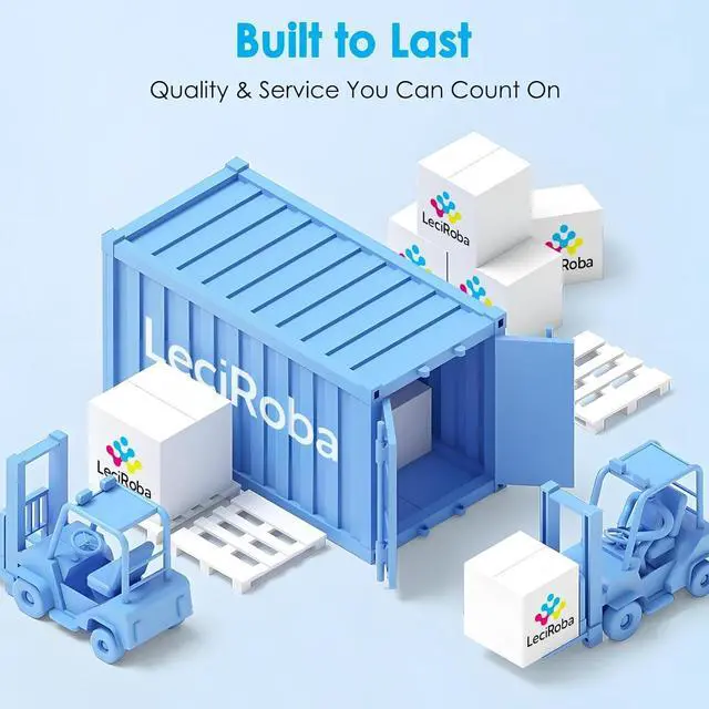 Alt view image 7 of 7 - LeciRoba Remanufactured T10W Ink Cartridge Replacement for T10W100 T10W200 T10W300 T10W400 T10W Ink Cartridge Set for Pro WF-C5390 WF-C5890 Color Printer (4-Pack, Black Cyan Magenta Yellow)