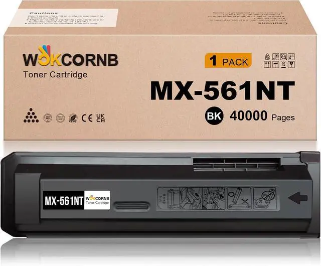 Main image of MX-561NT Black Toner Cartridge Compatible for Sharp MX-561NT MX-M2630 M3050 M3070 M3550 M3570 M4050 M4070 M5050 M5070 M6050 M6070 Printer(Black, 1 Cartridge)