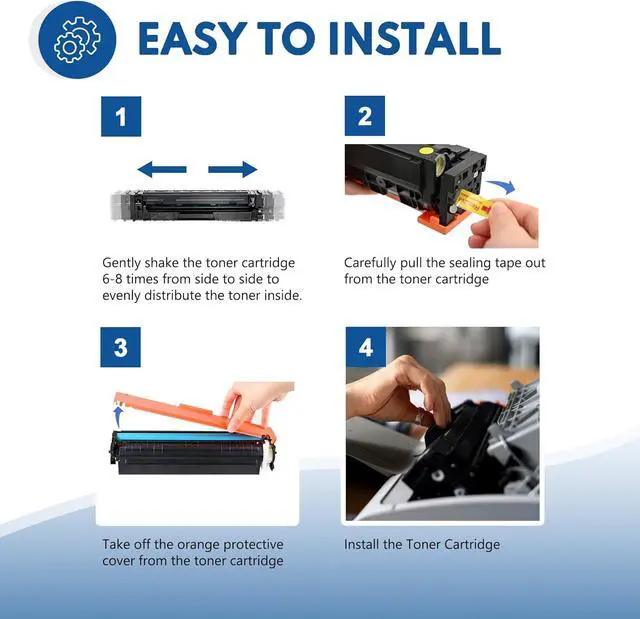 Alt view image 6 of 7 - 204A Toner Cartridge M180nw Ink Replacement for HP 204A Work with Color Pro MFP M180nw M181fd M181fw M180n M154nw M154a Printer Ink 204