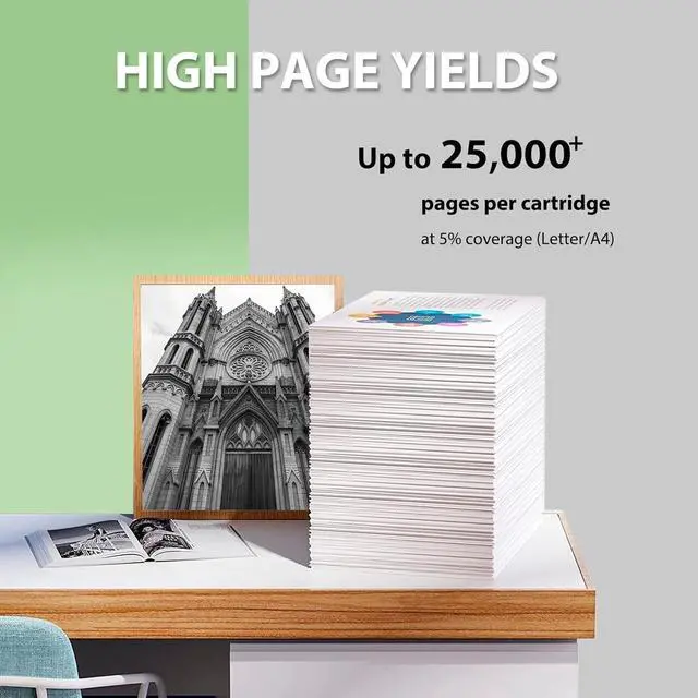 Alt view image 3 of 6 - 521H(52D1H00) Toner Cartridge Compatible for Lexmark Work with MS710 MS711 MS810 MS810n MS810dn MS811 MS811dn MS812 MS710dn MS710n MS711dn MS810de MS810dtn -2PK(25,000 Pages)