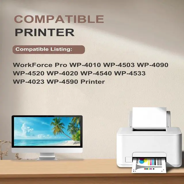 Alt view image 2 of 7 - High Capacity 676XL Ink Cartridges Remanufactured T676XL120 T676XL220 T676XL320 T676XL420 Ink for Workforce Pro WP-4010 WP-4530 WP-4090 WP-4520 WP-4020 WP-4540 WP-4533 WP-4023 WP-4590 Series Printer