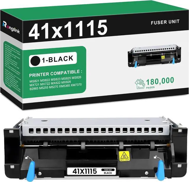Main image of 41x1115 Fuser Kit Remanufactured for Lexmark 41x1115 Fuser Unit Replacement for MS821 MS822 MS823 MS825 MS826 MX721 MX722 MX822 MX826 B2865 M5255 M5270 XM5365 XM7370 Printer, 1-Pack, 110V