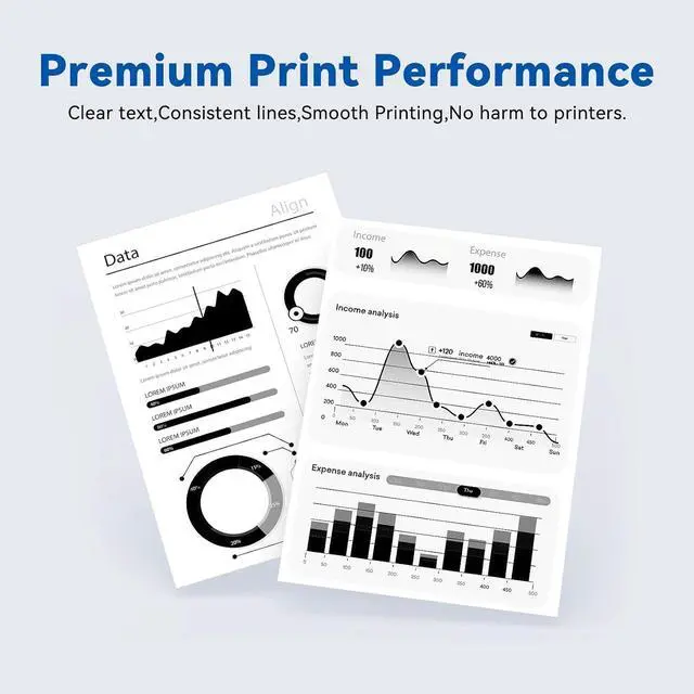 Alt view image 6 of 7 - 206X Toner Cartridges (with Chip) Replacement for HP 206X 206A High Yield Compatible with Laserjet Pro MFP M282nw M283fdw M283fdn Pro M255dw M255nw Printer (2 Black)