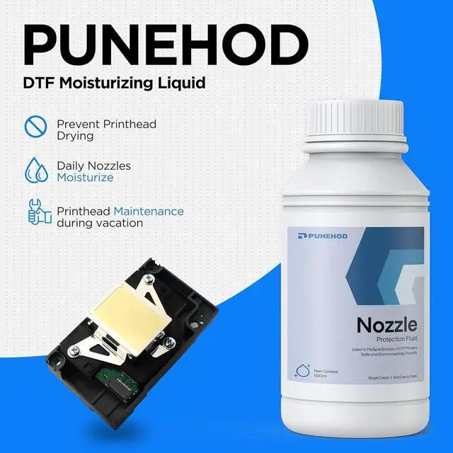 Alt view image 2 of 3 - PUNEHOD DTF Printhead Moisturizing Liquid for DTF Printer, Universal DTF Print Head Moisturizer Fluid Refill - 500ML