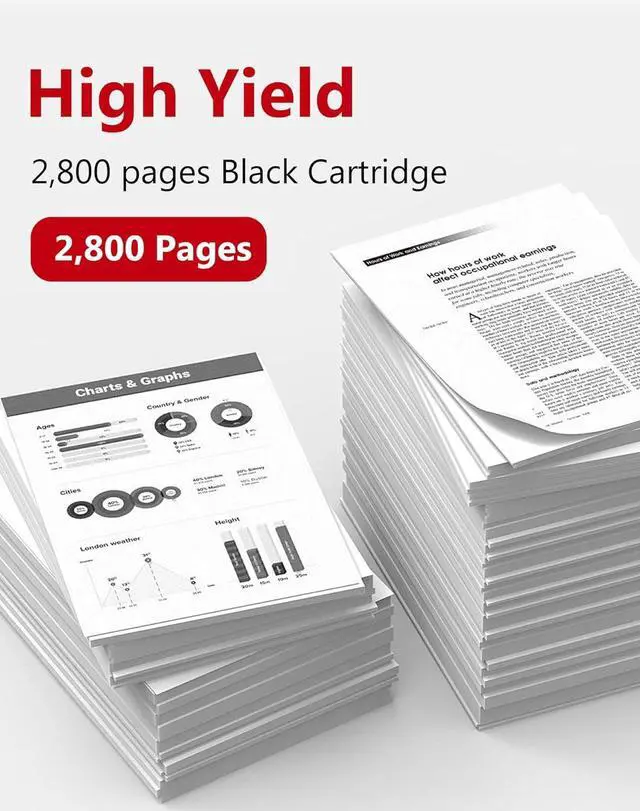 Alt view image 3 of 6 - 045H High Yield Black Toner Cartridge (1-Pack) - Replacement for Canon 045H/045/CRG045H, Compatible with Color imageCLASS LBP612Cdw MF632Cdw MF634Cdw Printers