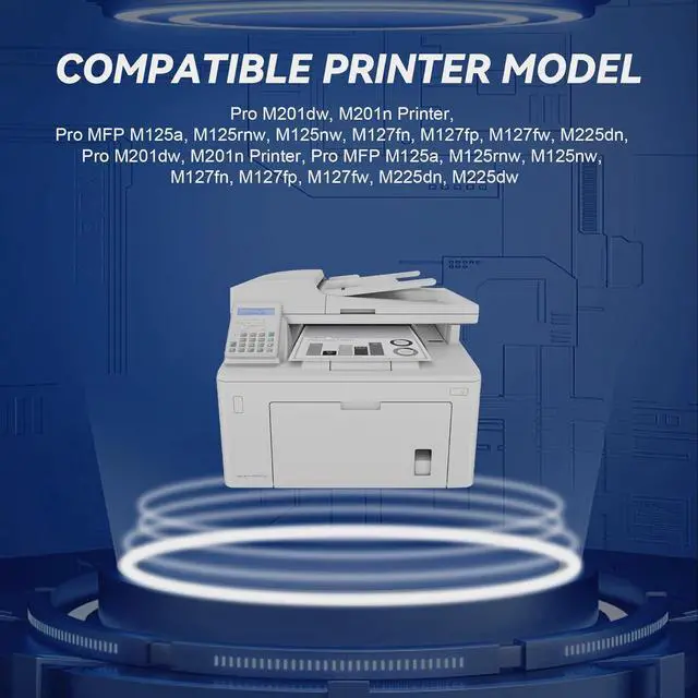 Alt view image 3 of 6 - 83A Toner Cartridge Black 2-Pack (Black) with Chip - Compatible 83A 83X Toner Cartridge Replacement for HP Laser Pro MFP M125nw M201dw M225dw M255dn M201n Printer